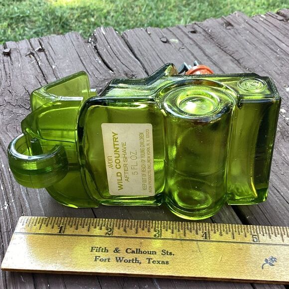 Vintage Golf Cart Decanter Green Glass Liquor Empty‎ Bottle Golf Clubs 19th Hole - Picture 5 of 5